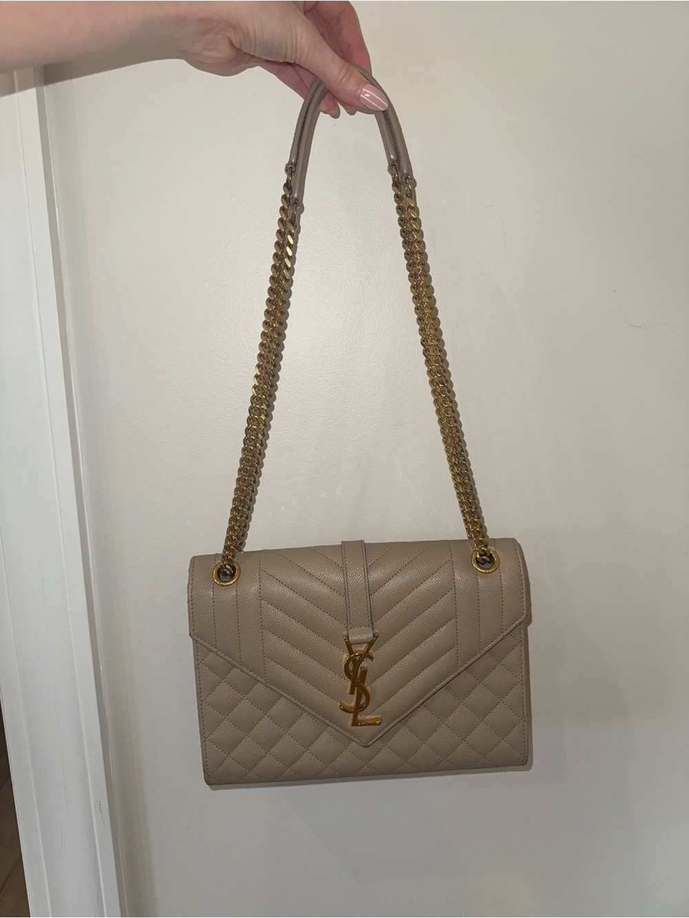 YSL textured mixed matelasse medium triquilt